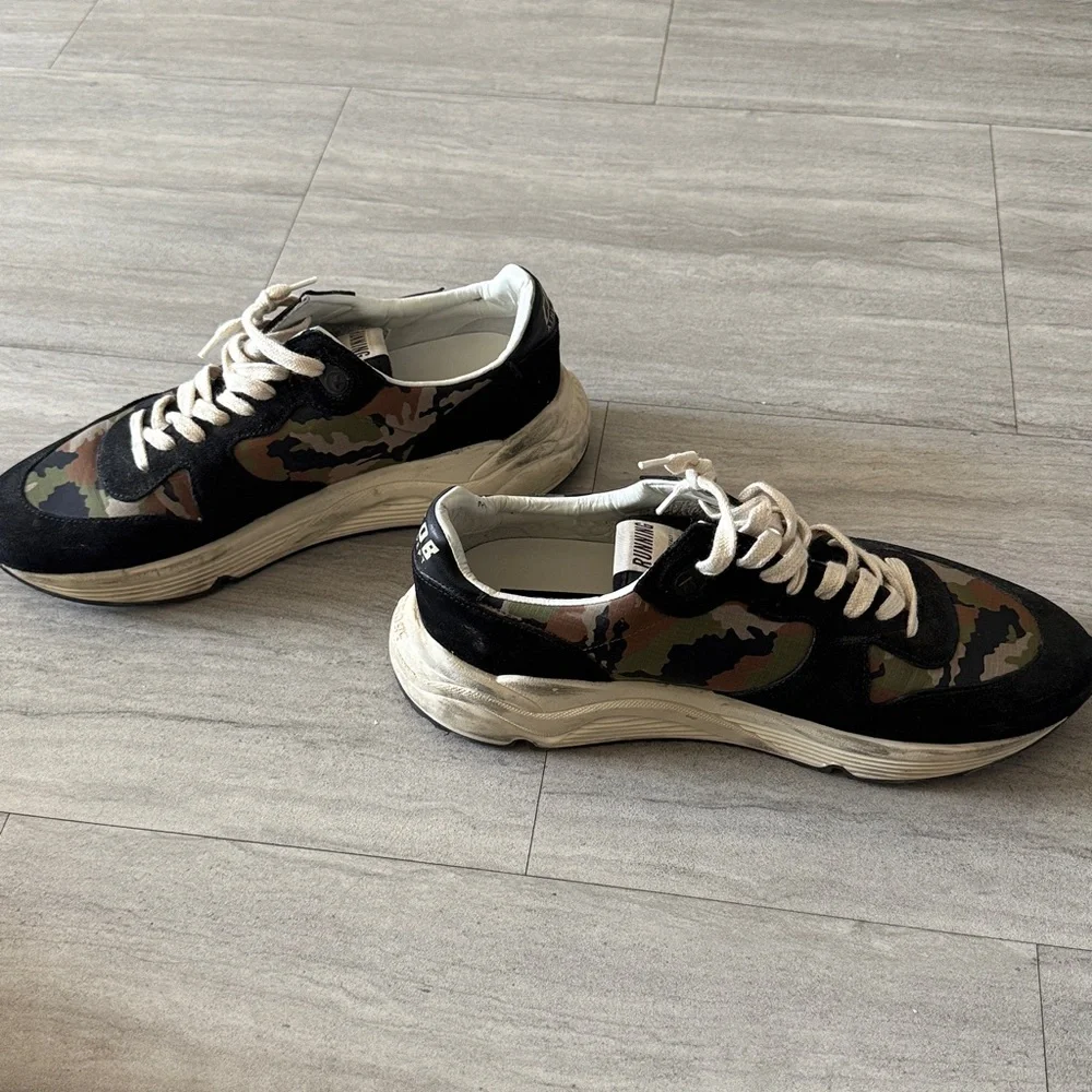 Men’s Camo Golden Goose Running Eu 44 - Picture 7 of 8